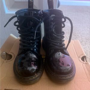 Dr. Martens Shiny Black Women's Combat Boots